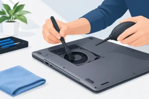 Kako očistiti ventilator prenosnika varno